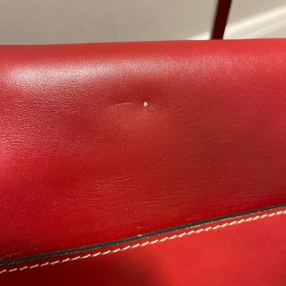 Patricia Nash Braidi red messenger crossbody bag - Picture 10 of 11